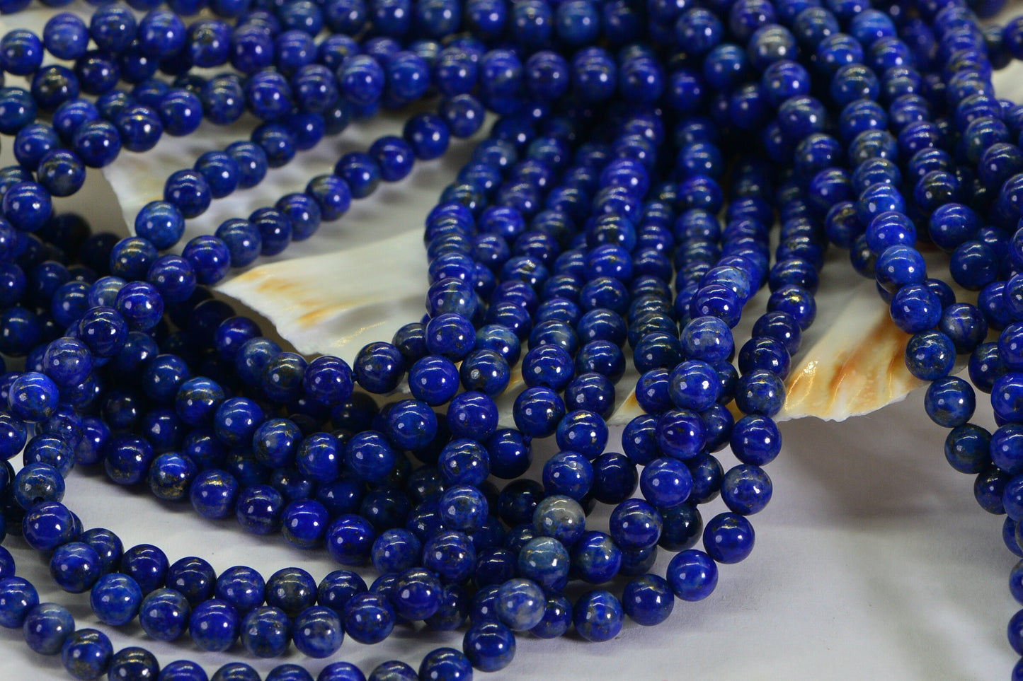 4mm Lapis Lazuli Beads: Royal Blue Jewelry Making Supplies