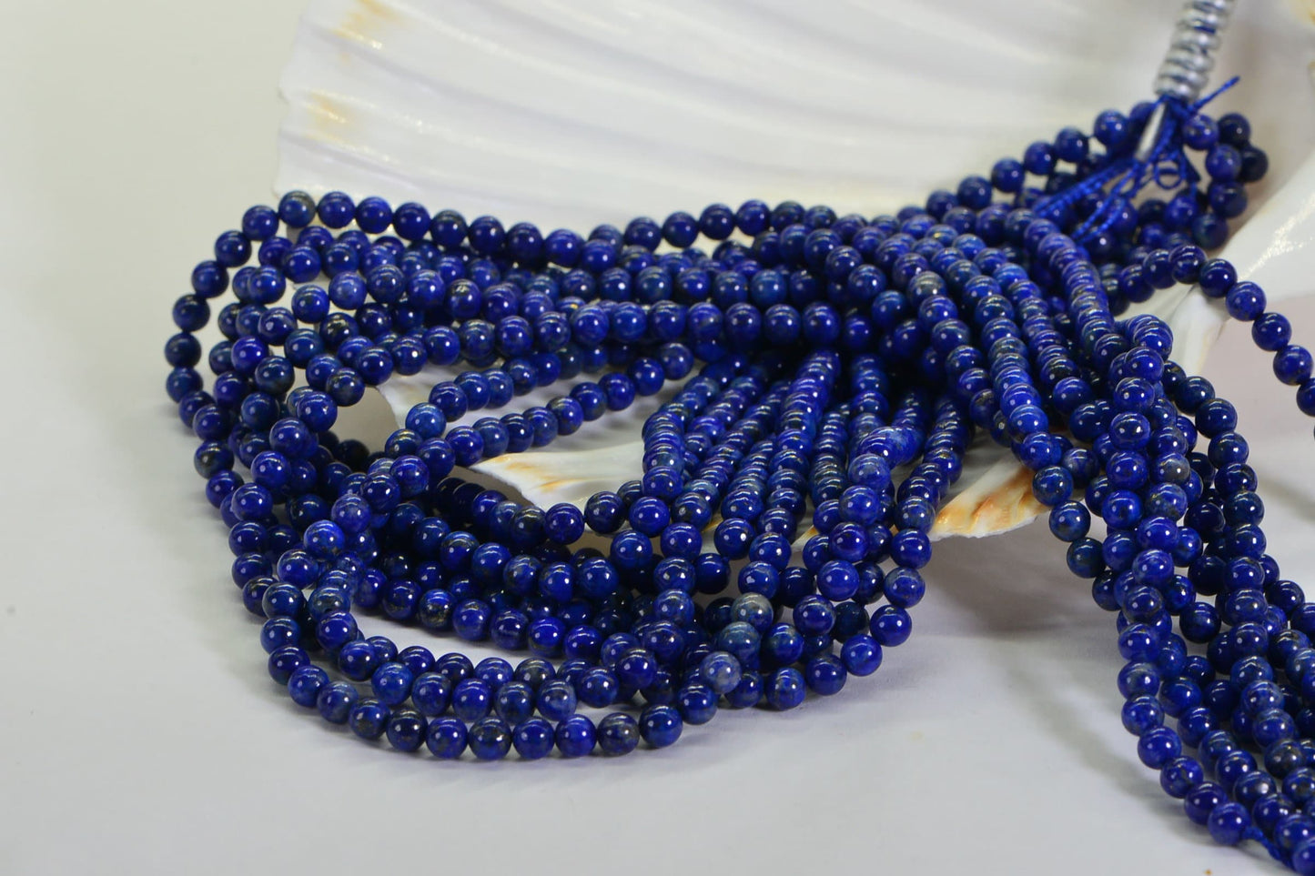 4mm Lapis Lazuli Beads: Royal Blue Jewelry Making Supplies