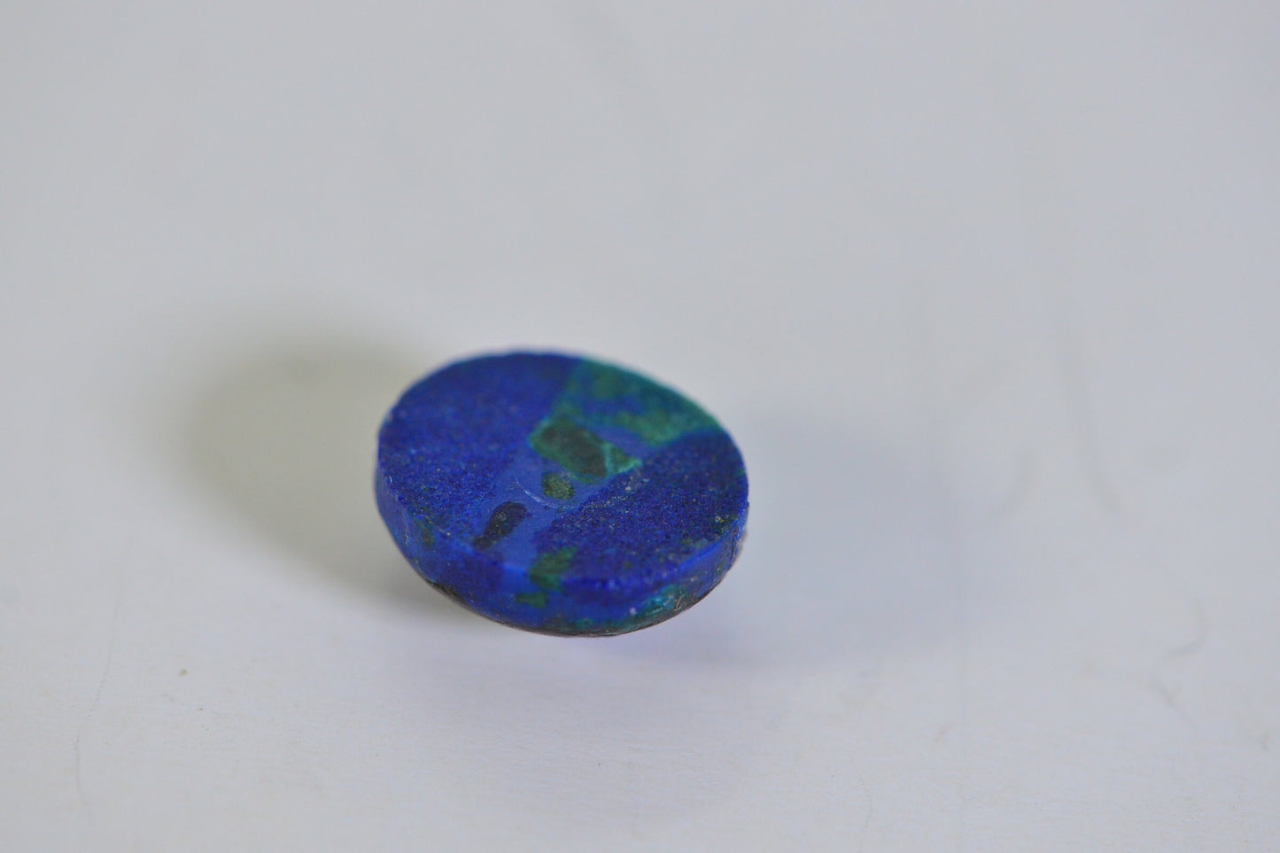 Azurite Malachite Gemstone Cabochon: Oval Ring Stone (11.8X9.8mm)