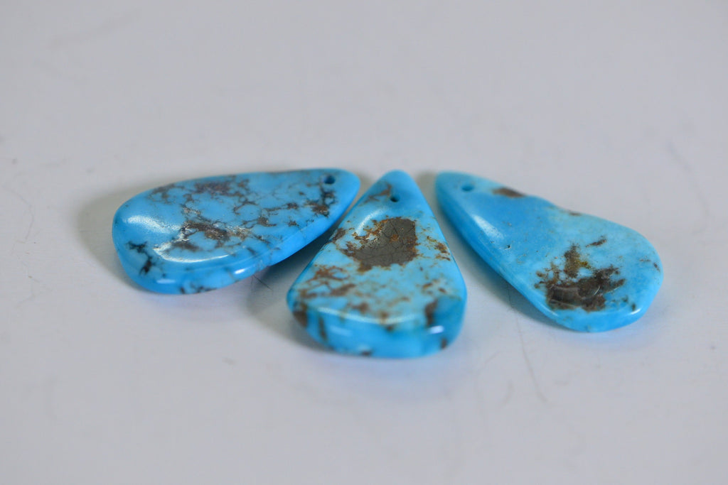 Sleeping Beauty Turquoise Teardrop Beads: Arizona Gemstone, Jewelry Making