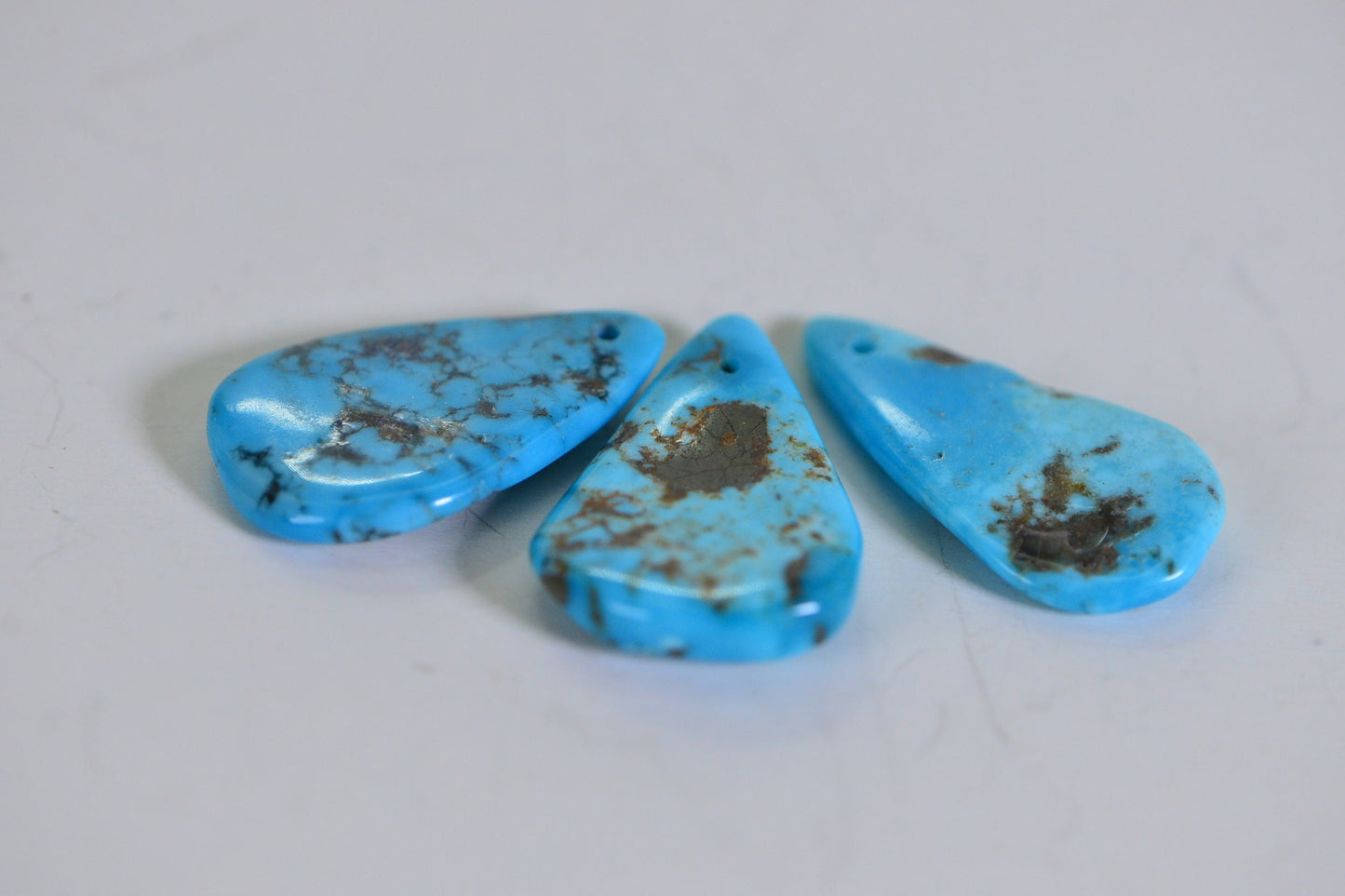 Sleeping Beauty Turquoise Teardrop Beads: Arizona Gemstone, Jewelry Making