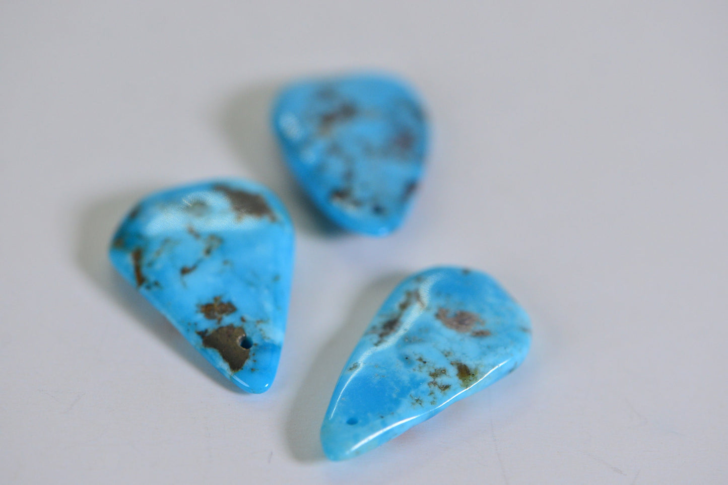 Sleeping Beauty Turquoise Teardrop Beads: Arizona Gemstone, Jewelry Making