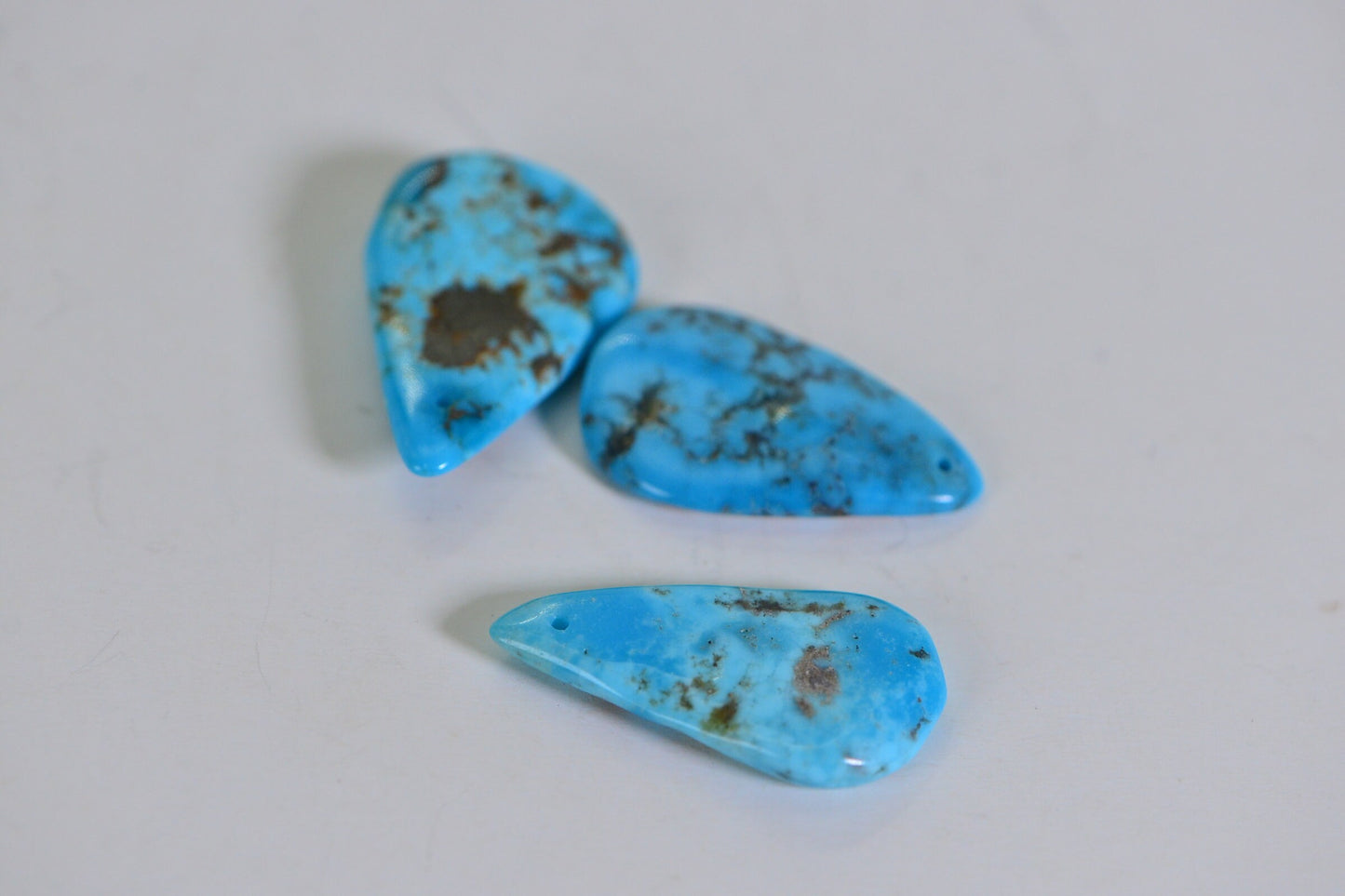 Sleeping Beauty Turquoise Teardrop Beads: Arizona Gemstone, Jewelry Making