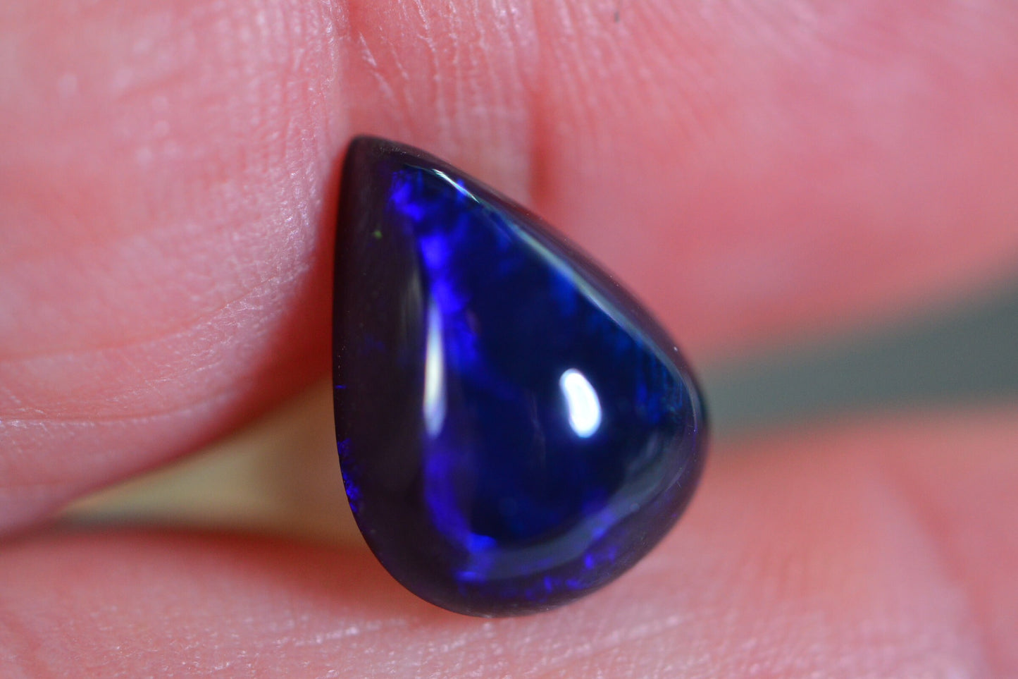 AAA Ethiopian Black Welo Opal Pear Cabochon: Jewelry Making