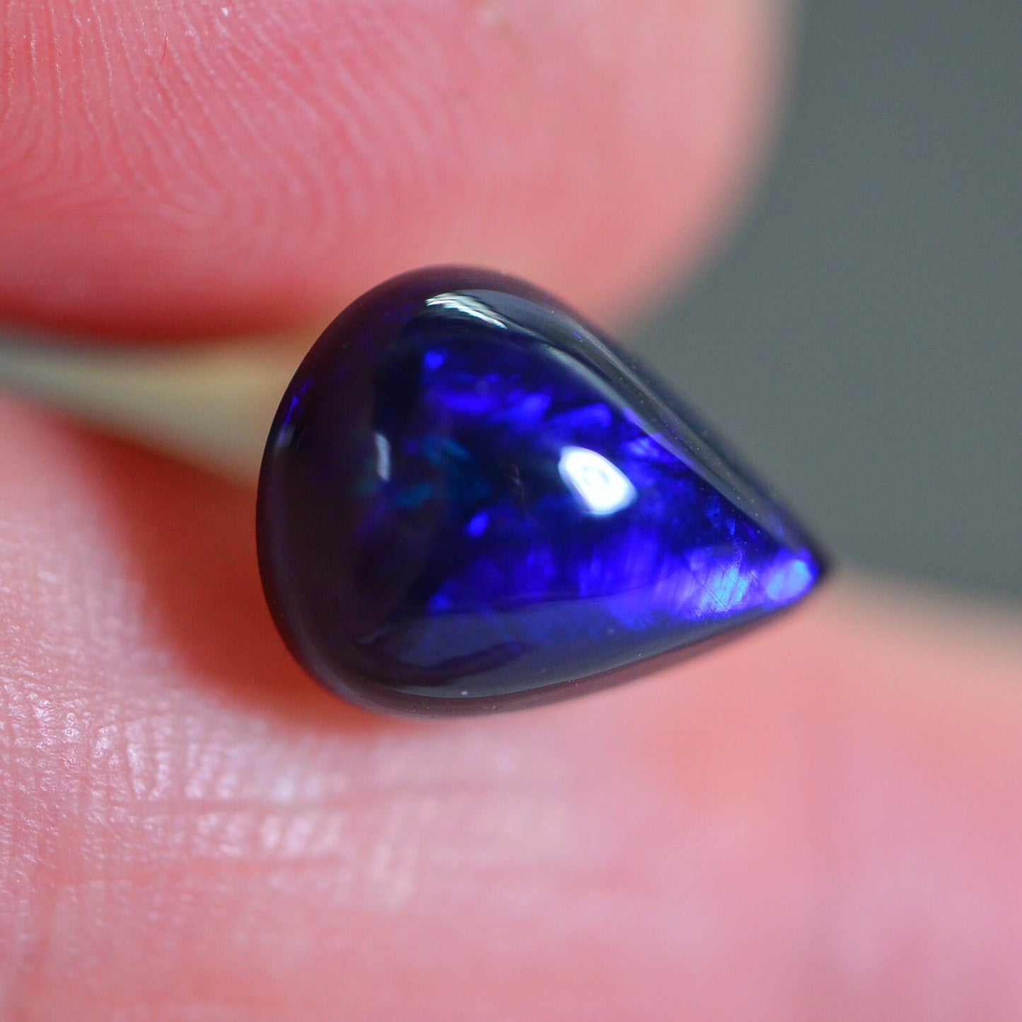 AAA Ethiopian Black Welo Opal Pear Cabochon: Jewelry Making