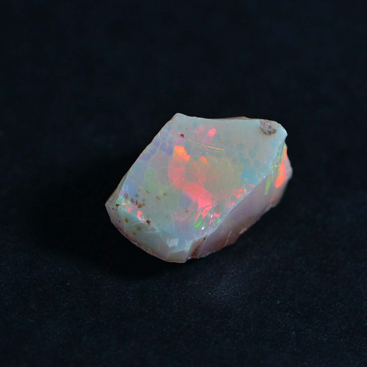 Ethiopian Welo Opal Raw Crystal: 18.5ctw Snakeskin Pattern Nugget