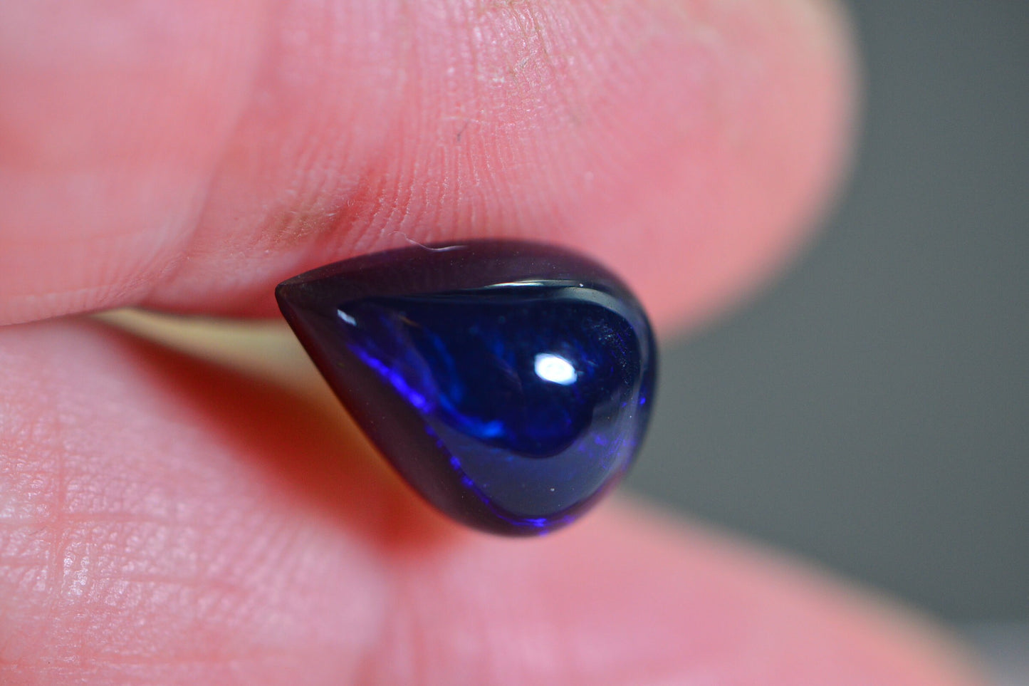 AAA Ethiopian Black Welo Opal Pear Cabochon: Jewelry Making