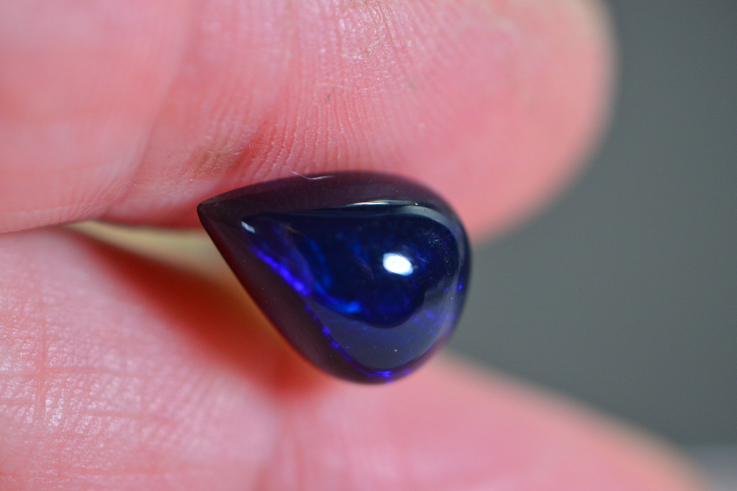 AAA Ethiopian Black Welo Opal Pear Cabochon: Jewelry Making
