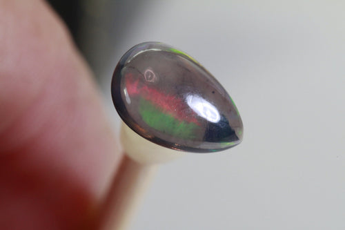 1.38 CT Ethiopian Black Welo Opal Pear Cabochon: Jewelry Making