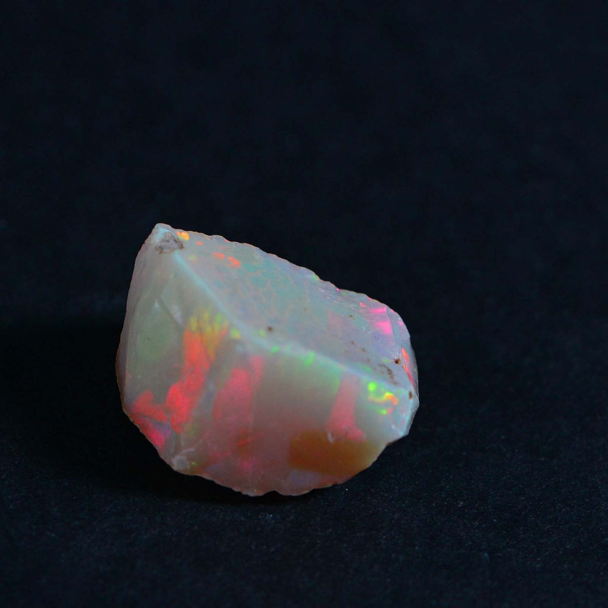 Ethiopian Welo Opal Raw Crystal: 18.5ctw Snakeskin Pattern Nugget