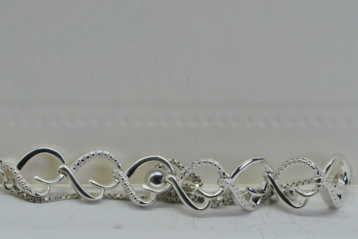 Diamond Heart Tennis Bracelet: Sterling Silver Bolo Bracelet