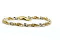 Twisted Herringbone Chain Bracelet Flat Two color  Sterling Silver 925 Fashion Women Dainty Bracelet