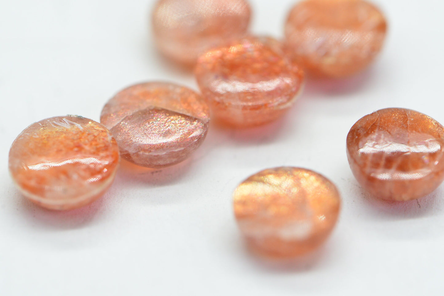 Natural Sunstone 6mm Round Cabochon