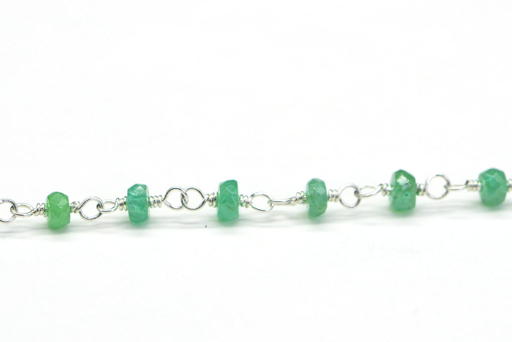 Colombian Emerald Necklace 15 inches Delicate Necklace Birthstone May