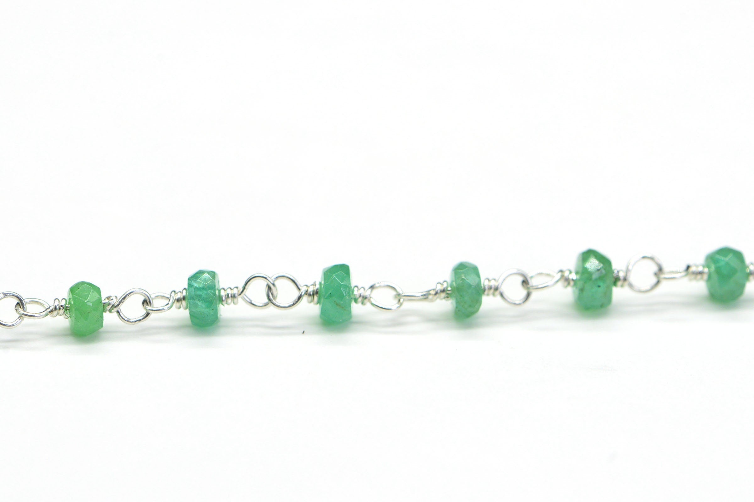 Colombian Emerald Necklace 15 inches Delicate Necklace Birthstone May