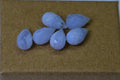 Faceted Blue Lace Agate Teardrop Beads: Jewelry Making Supplies