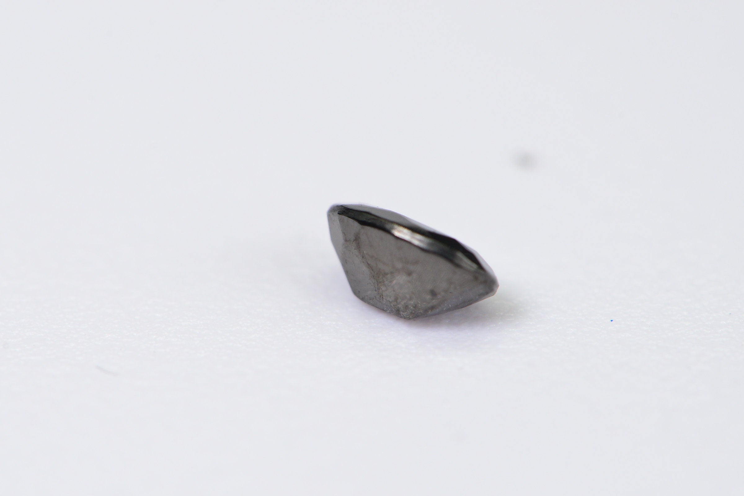 Black Tourmaline Oval Facet Gemstone 7X5mm Jewelry Make Point back One Stone