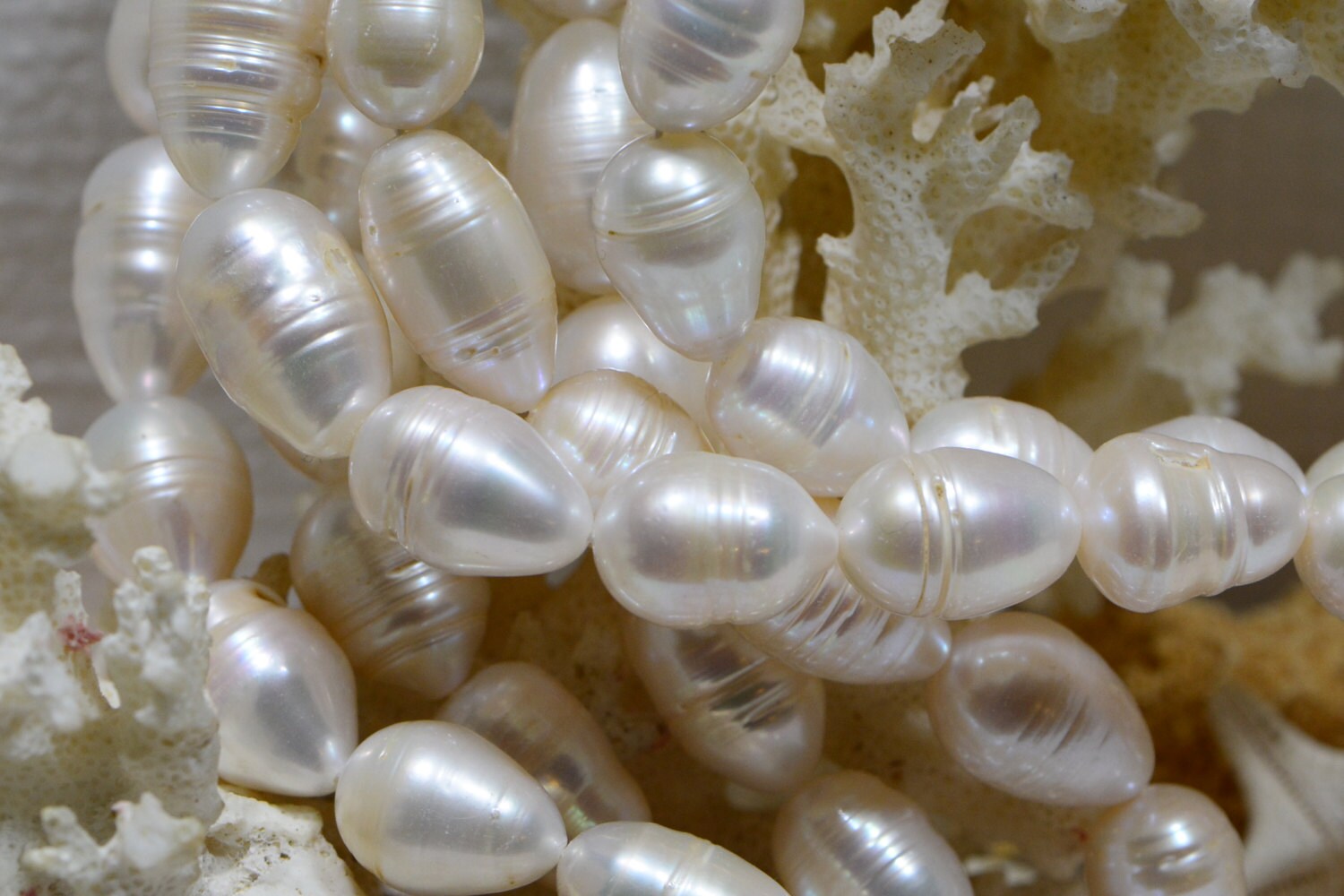 Pearl Beads Cultured White Pearl JewelryMaking Supplies