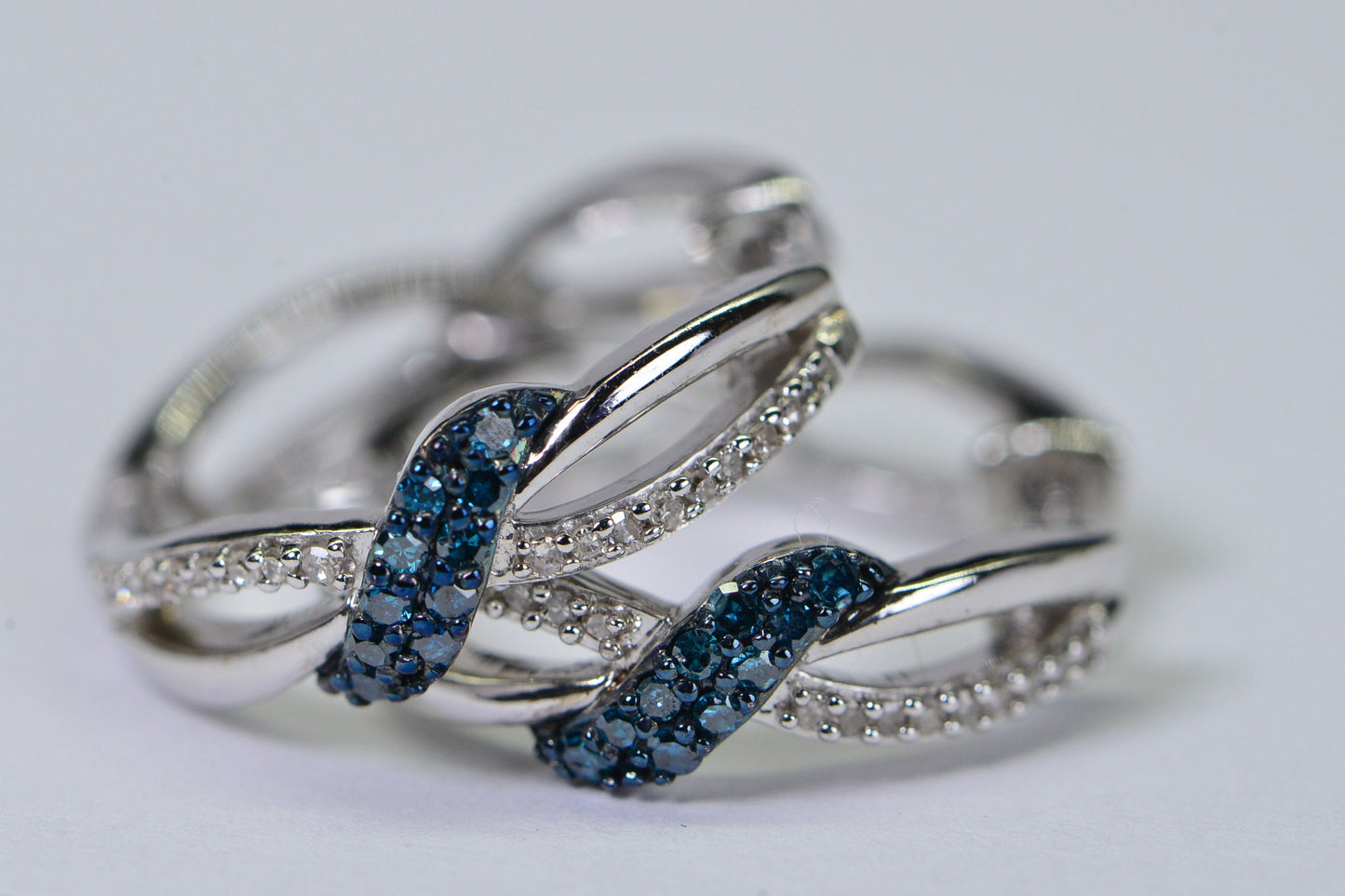 Real Diamond Small Hoop Earrings In Sterling silver Hinge Earrings