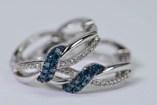 Real Diamond Small Hoop Earrings In Sterling silver Hinge Earrings