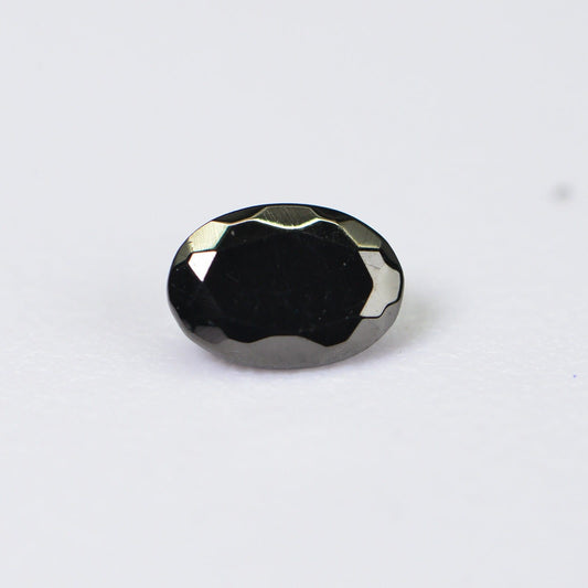 Black Tourmaline Oval Facet Gemstone 7X5mm Jewelry Make Point back One Stone