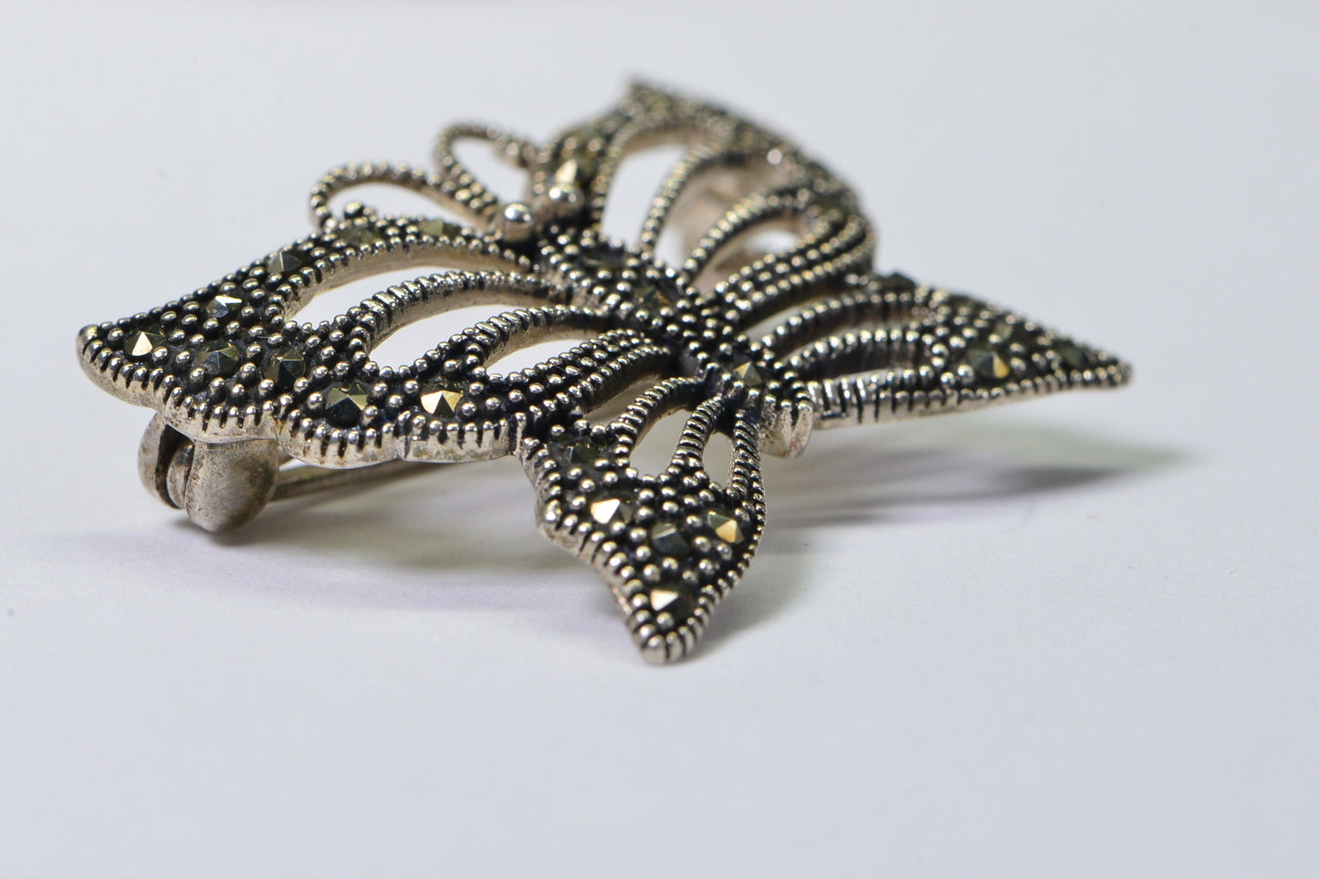 Marcasite Butterfly Brooch