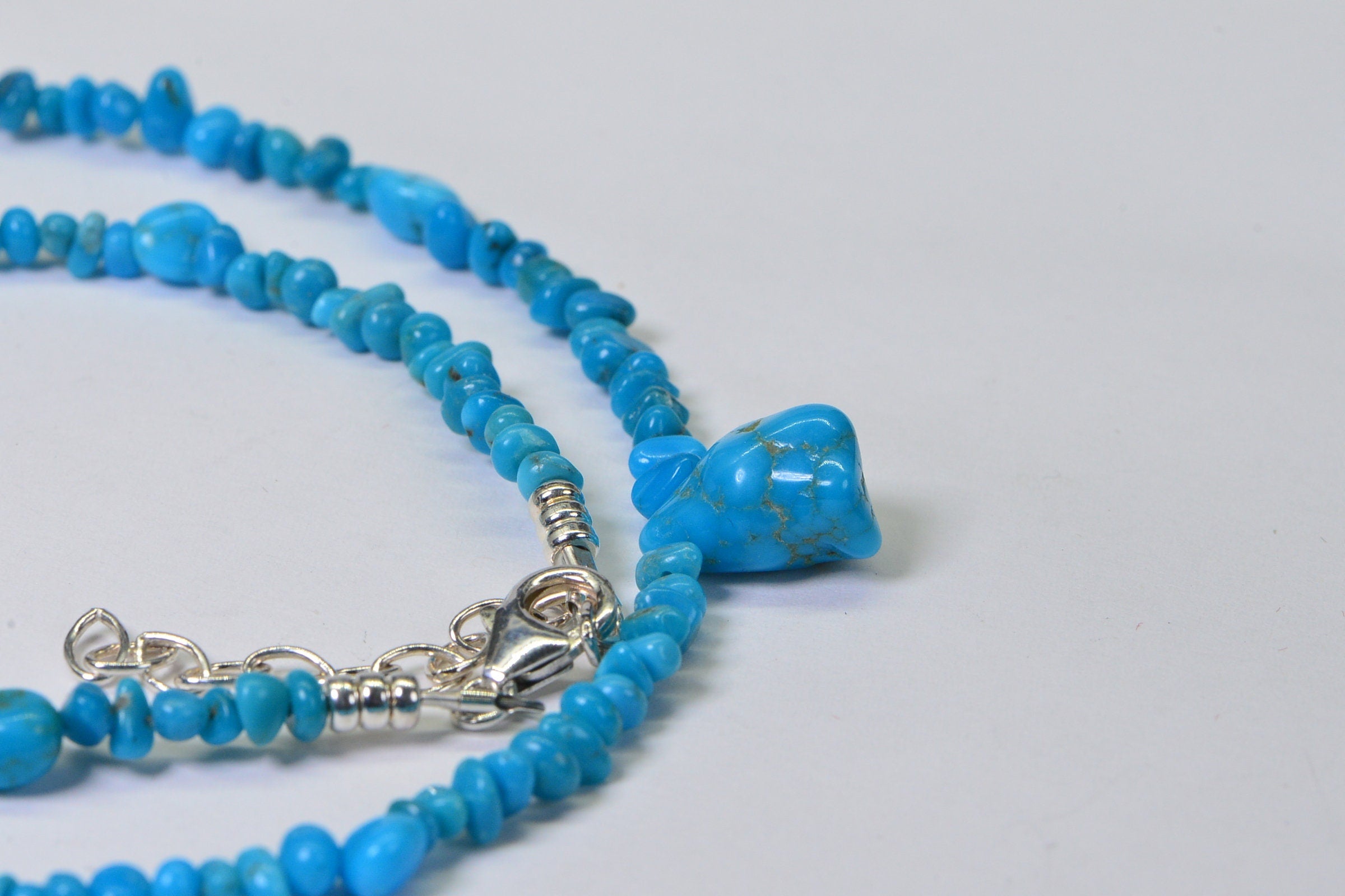 Genuine Sleeping Beauty Turquoise beads Free Form American Turquoise