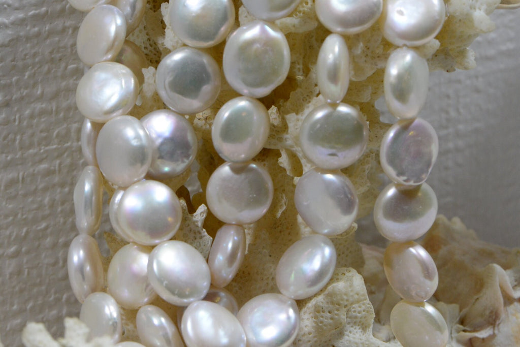 Pearls Freshwater 12 mm White Pearl Beads Jewelry Making Supplies