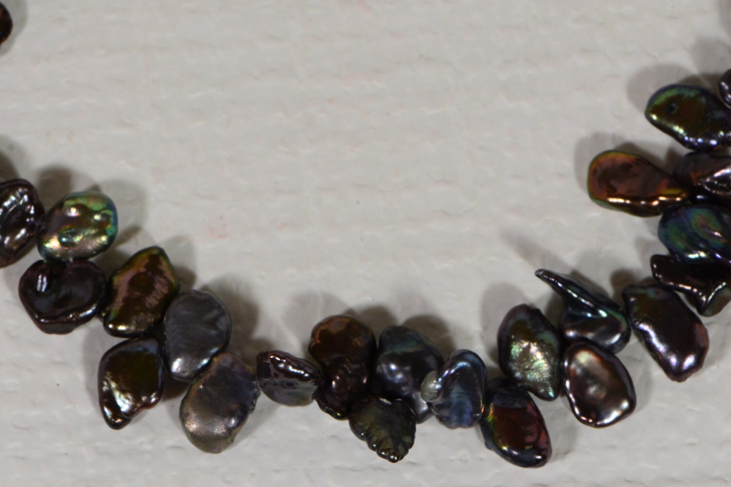 Black Keshi Pearl Beads: Cultured Freshwater Pearls, Jewelry Making Supplies