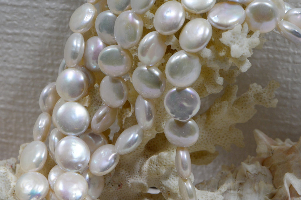 Pearls Freshwater 12 mm White Pearl Beads Jewelry Making Supplies