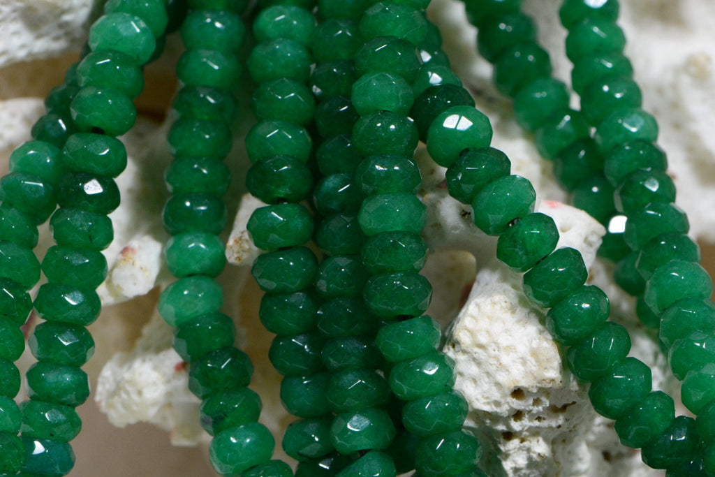 Gemstone Beads 4mm Quartz Beads Made to Imitate Emerald Jewelry Making Supplies