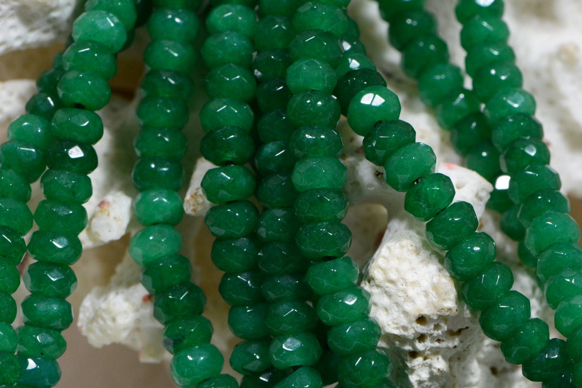 Gemstone Beads 4mm Quartz Beads Made to Imitate Emerald Jewelry Making Supplies