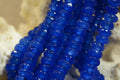 Gemstone Beads 4mm Quartz Beads Made to Imitate Sapphire Jewelry Making Supplies