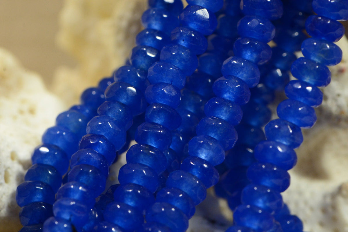 Gemstone Beads 4mm Quartz Beads Made to Imitate Sapphire Jewelry Making Supplies