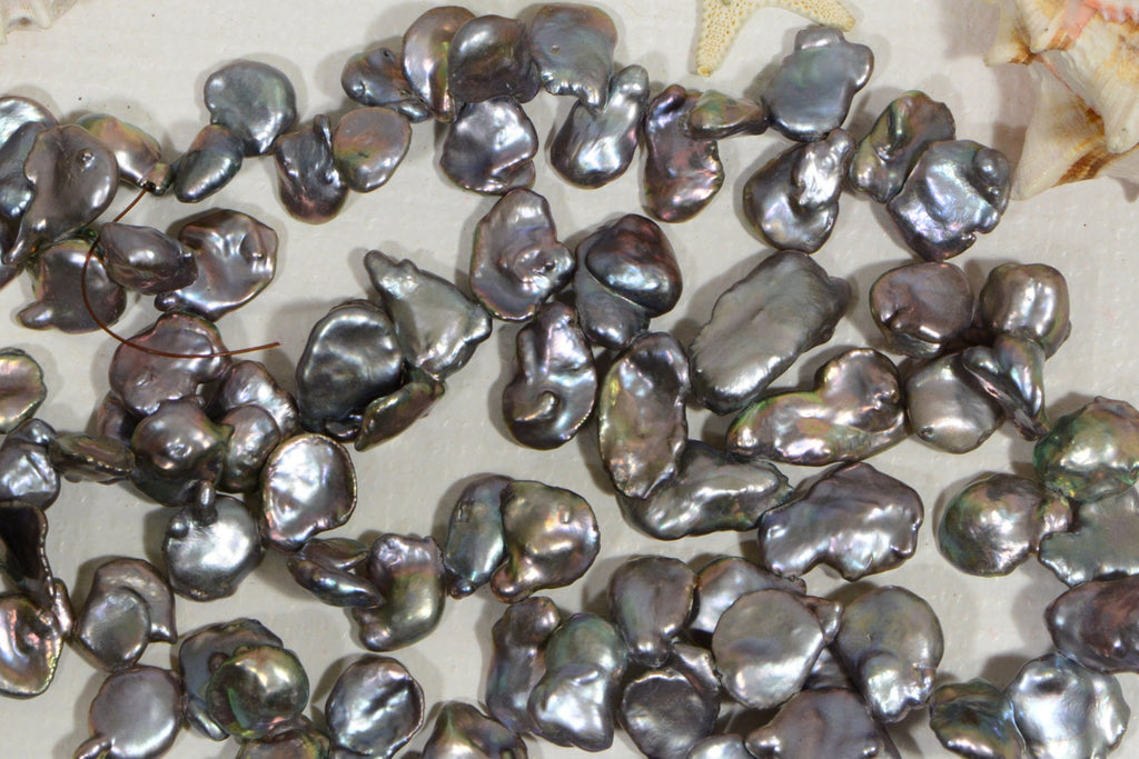 Fresh water Keishi Pearl  14 to 21mm Gemstone Beads Jewelry Making Supplies Irregular Pearl