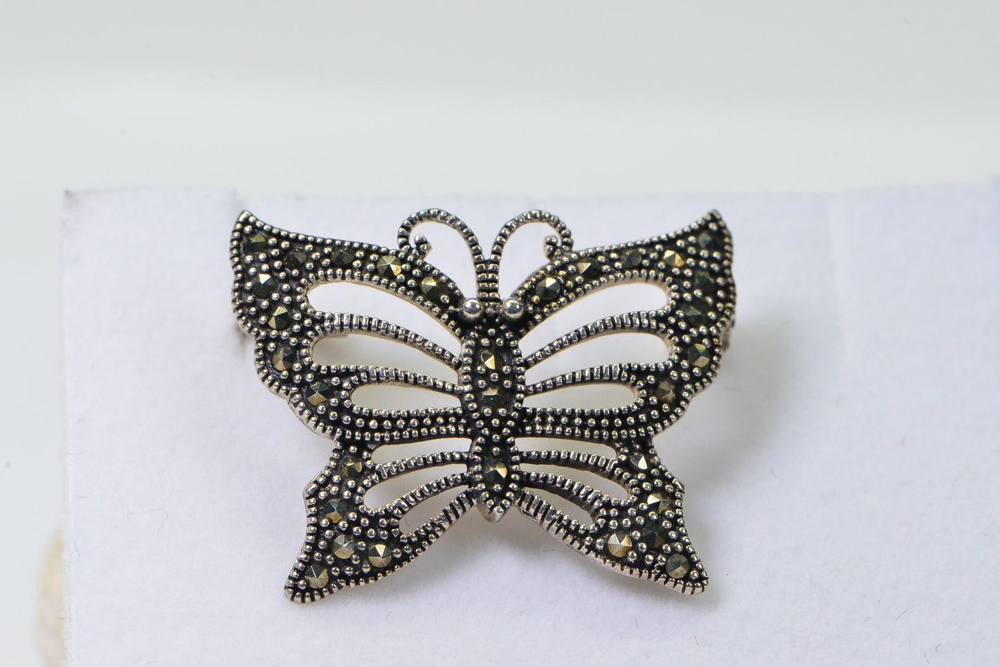 Marcasite Butterfly Brooch