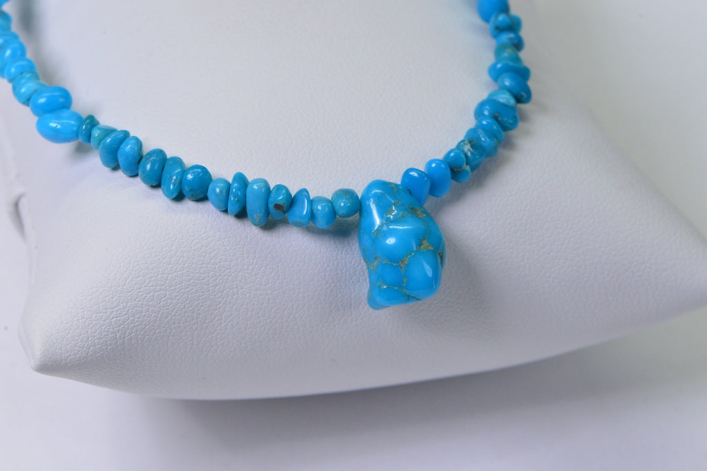 Genuine Sleeping Beauty Turquoise beads Free Form American Turquoise