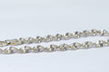4mm Twisted Herringbone Snake Sterling silver Bracelet  Flat Twist Chain Bracelet