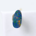 1.85Ct Black Opal Gemstone: Freeform Australian Boulder Doublet