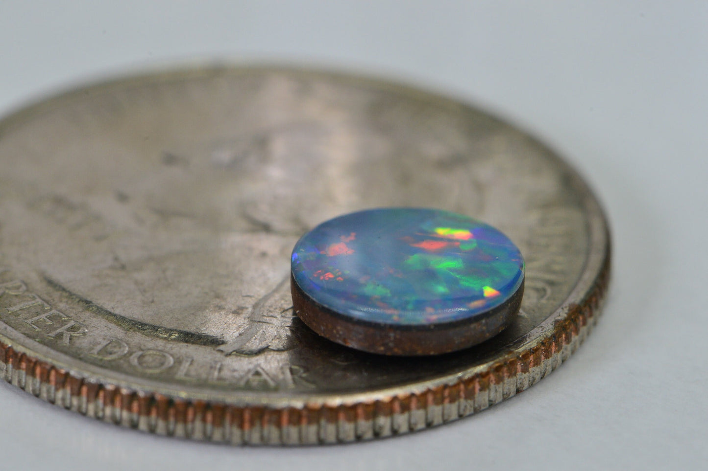 8mm Australian Black Opal  Round Cabochon Natural Gemstone Jewelry Making Supplies