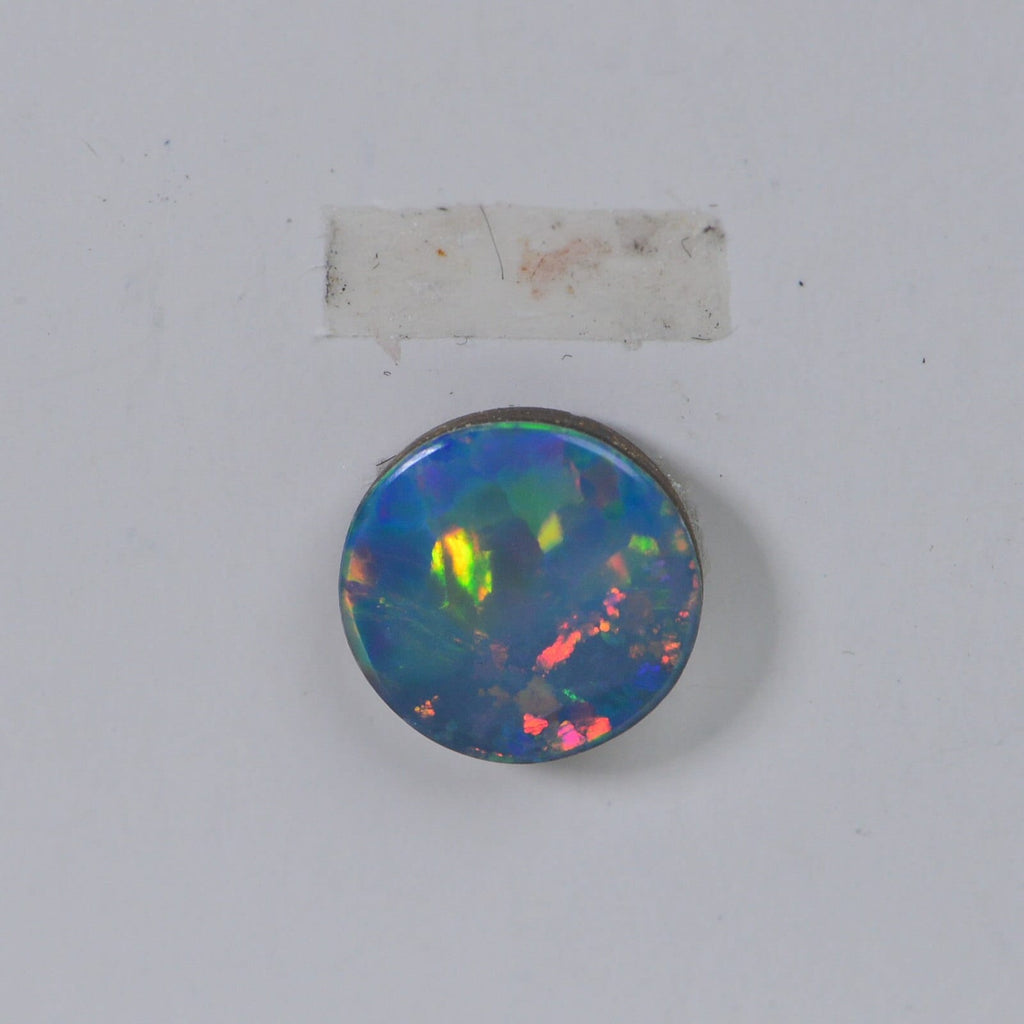 8mm Australian Black Opal  Round Cabochon Natural Gemstone Jewelry Making Supplies