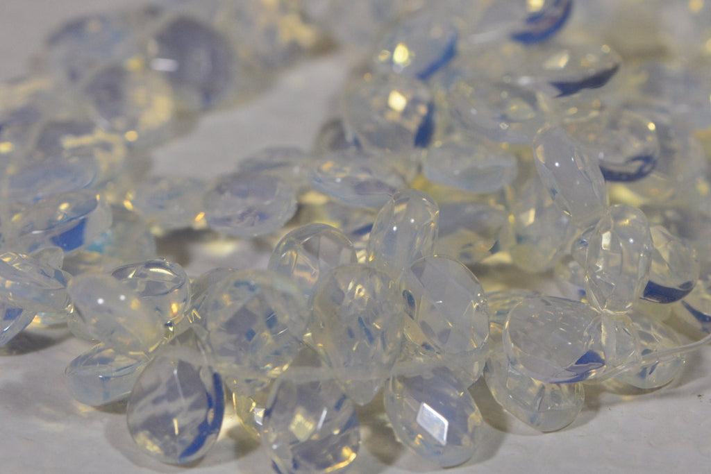 Opalite  Faceted Teardrop Beads Jewelry Making Supplies