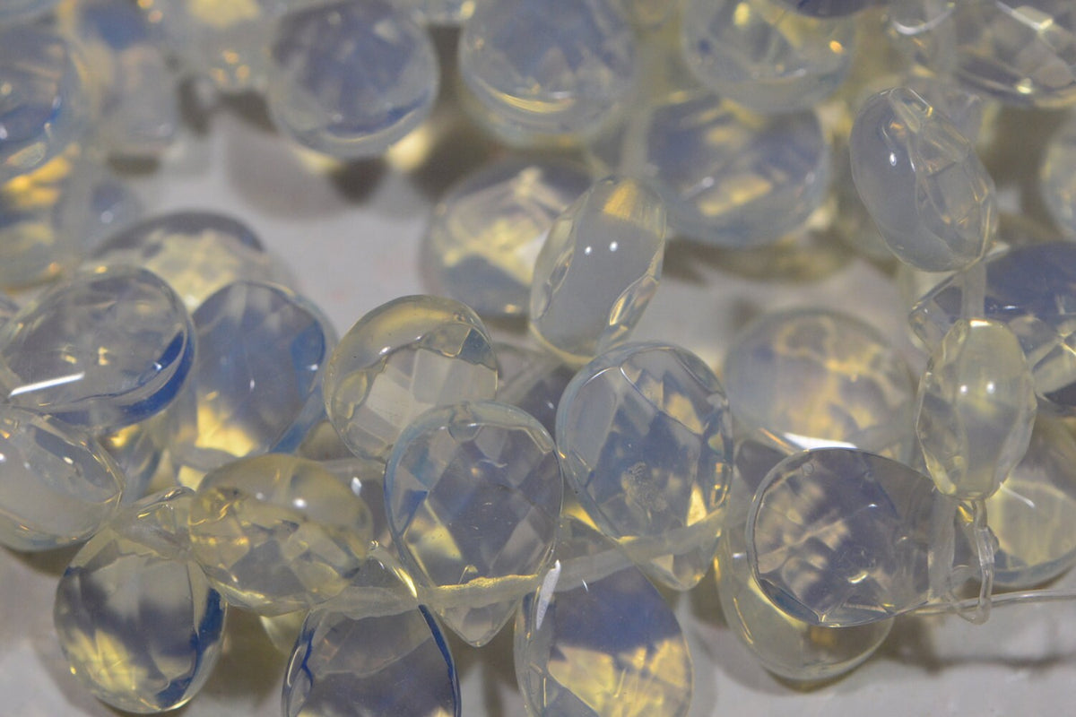 Opalite  Faceted Teardrop Beads Jewelry Making Supplies