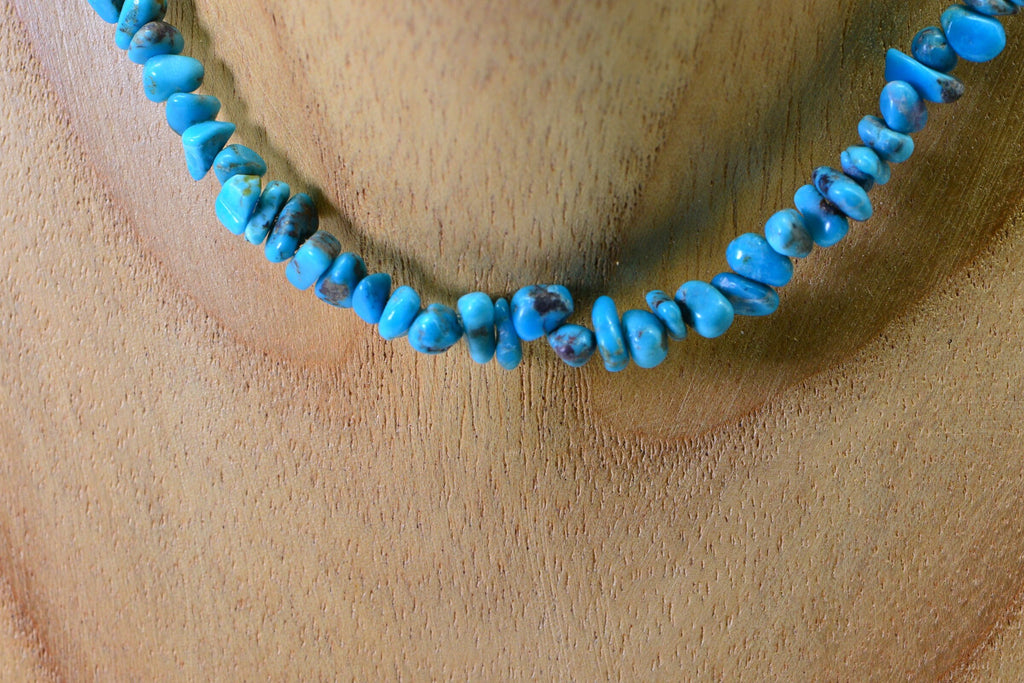 Sleeping Beauty Turquoise Nugget Beads: 16" Strand, Jewelry Making