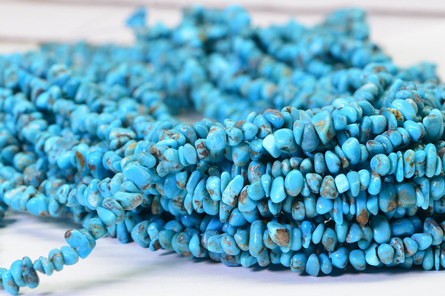 Sleeping Beauty Turquoise Strand: Arizona Mine Gemstone Beads, 16"