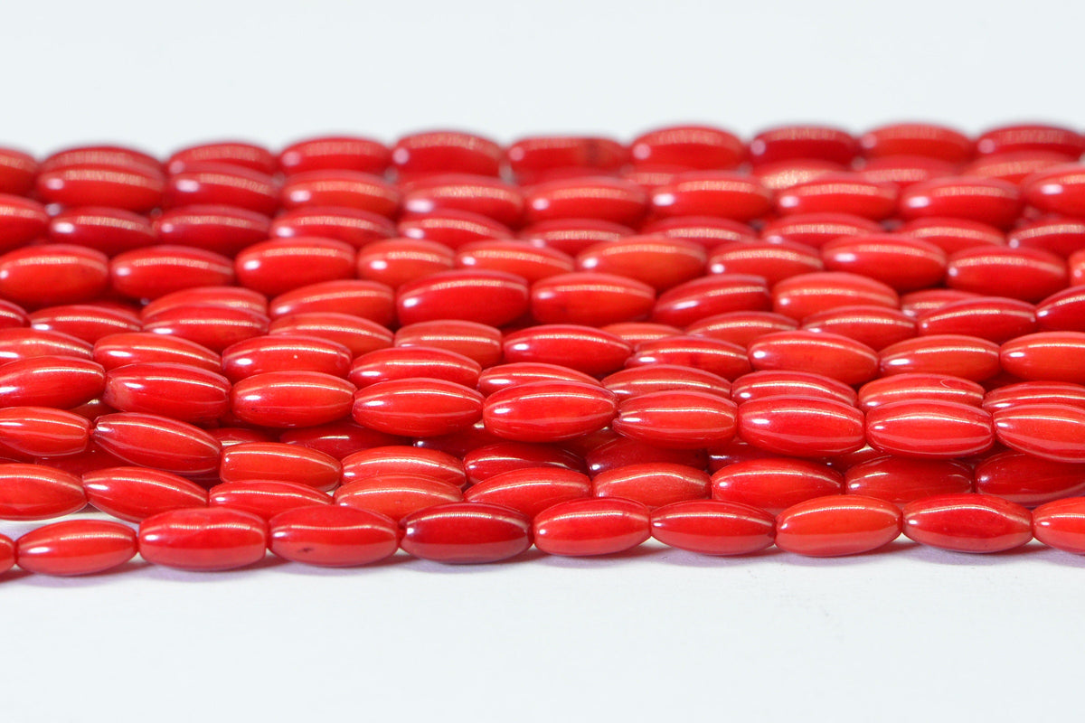 Red Coral 6x3mm Beads Gemstone Beads Jewelry Making Supplies