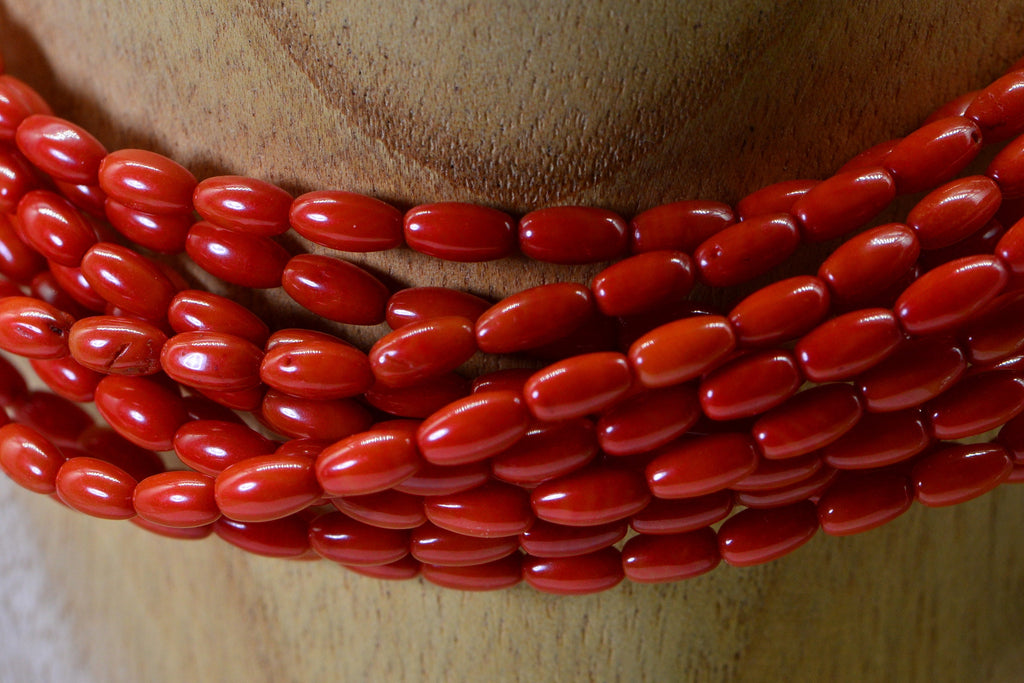 Red Coral 6x3mm Beads Gemstone Beads Jewelry Making Supplies