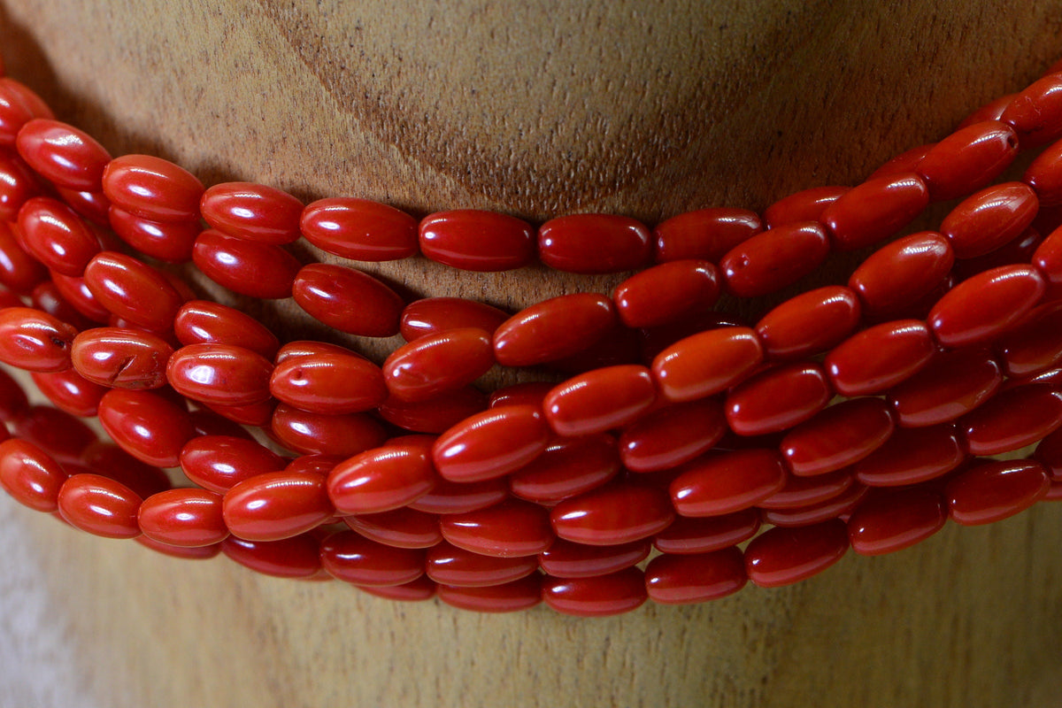 Red Coral 6x3mm Beads Gemstone Beads Jewelry Making Supplies