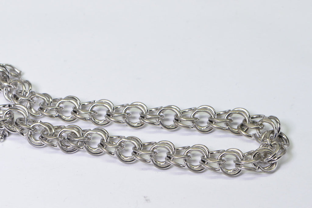 Bismarck Sterling Silver Bracelet - Vintage Heavy Chain Bracelet