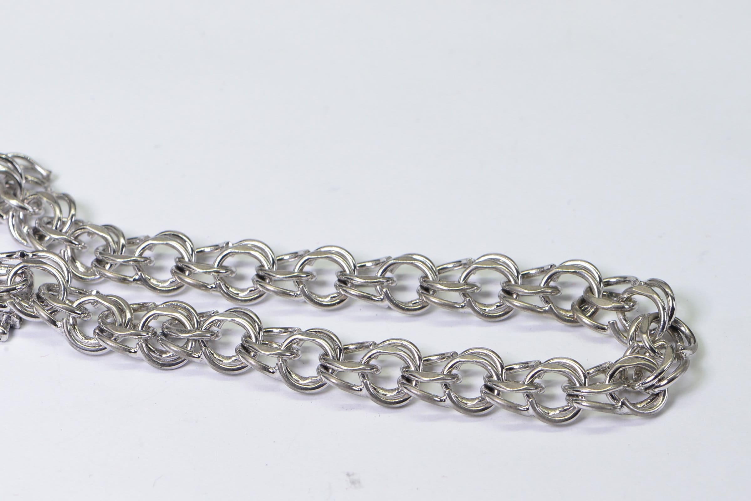 Bismarck Sterling Silver Bracelet - Vintage Heavy Chain Bracelet